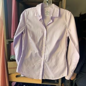 Brooks Brothers Petite Fitted Supima Cotton 0P Lavender